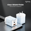 Lifelong 45W Super-Fast GaN Charger PD Technology | 1 USB A + 1 Type C Port | iPhone 17/16/15/14 (Including Pro Max), Android, Samsung | Laptops - MacBook, Dell, HP, Lenovo, Acer, ASUS