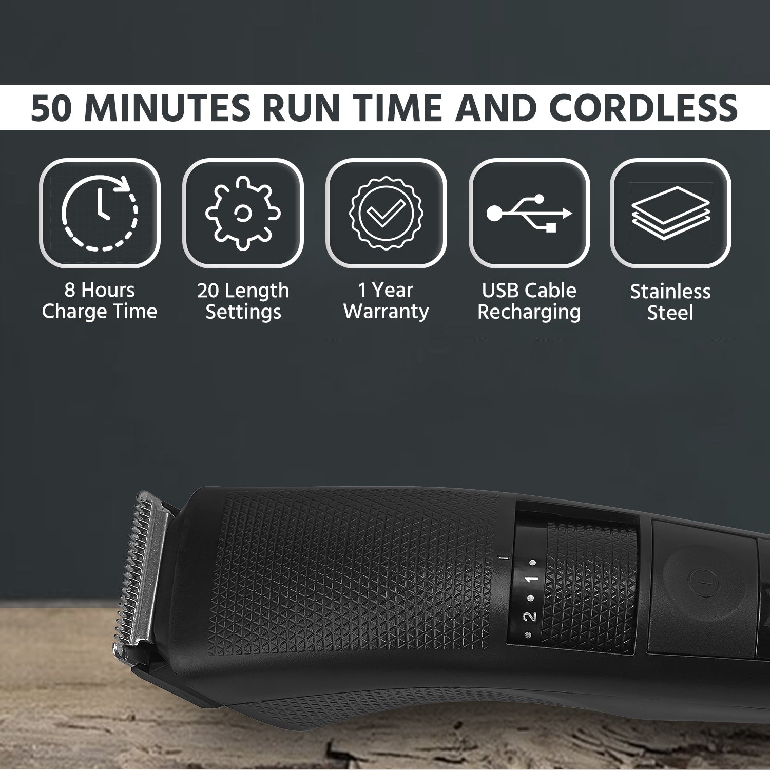 Lifelong LLPCM05 Cordless Beard Trimmer