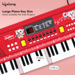 Lifelong Cuppy 61-Key Kids Keyboard Piano with Microphone – LED Display, Recording Feature, Musical Toy 3+ Years