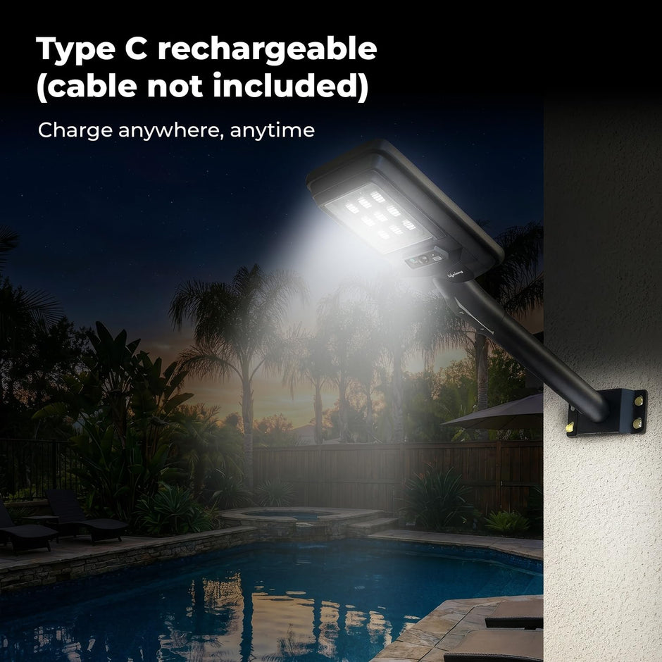 Lifelong 100 W Solar Light for Outdoor Garden | 6000 mAh Waterproof Wall Light with Remote | Street Light with 1200 Lumens | Motion Sensor | Energy Saving for Home| Ideal for Gate, Yard & Pillar