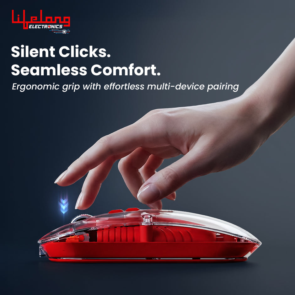 Lifelong CursorClix Transparent Rechargeable Mouse