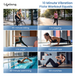 Lifelong Vibration Plate Exercise Machine with Remote & 2Bands| 120kg Load Capacity Home & Gym Full Body Workout Massager for Pain Relief, Weight Loss & Tone Muscles | 5Programs, 120Speeds, Bluetooth
