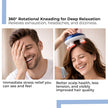 Lifelong Scalp & Body Massager | Head Massager for Stress Relief & Relaxation | 3 Speed Modes with Light Indicators | Red Light for Hair Growth | Portable & Handheld | Detachable Silicone Heads