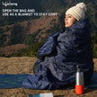 Lifelong +10Ã‚Â°C, Lab tested Rectangle Shape Sleeping Bag Adult for Camping, Hiking, Indoor & Outdoor, Warm Sleeping Bag