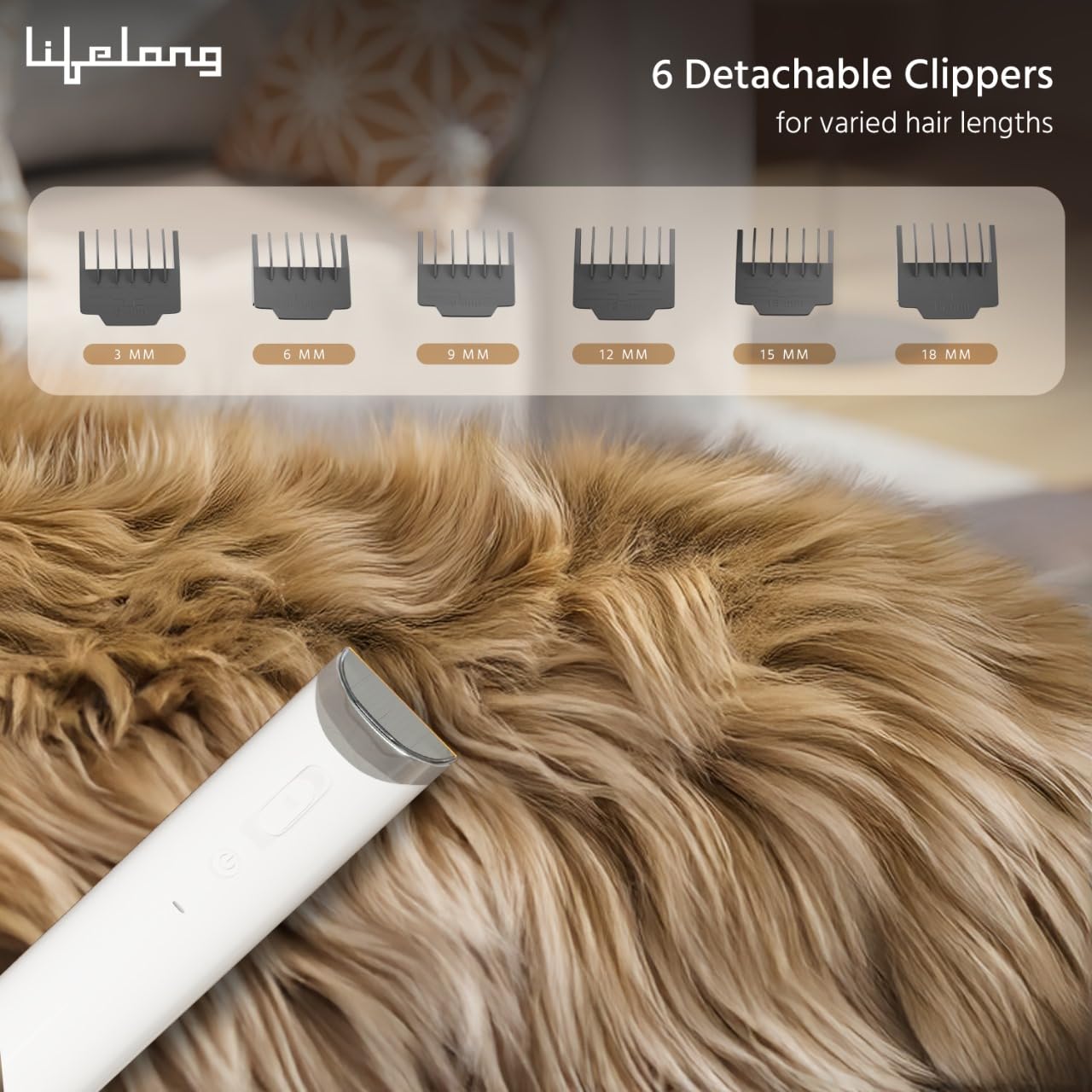 8-in-1 Pet Grooming Kit for Dogs & Cats | Powerful Pet Vacuum Cleaner, 3 Suction Modes & HEPA Filter | Keep Your Home Tidy (LLEPG09)
