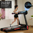 Lifelong 4.5HP Peak Foldable Treadmill for Home| Gym Equipment for Home Workout | Wide Belt | LED Display | 15 Level Auto Incline | 14 km/h Speed | 12 Preset Programs | Hydraulic Fold | Bluetooth & Fit Show App | 110kg Max Weight