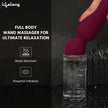 Personal Massager – Compact Wireless Body Massager with 20 Modes & 8 Speeds (Wine)