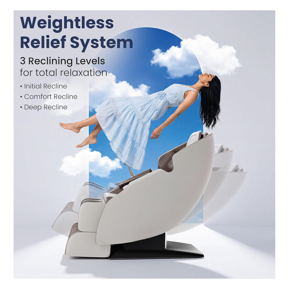 Lifelong Full Body Massage Chair with Recliner for Home & Office|SL Track & Back Heating| 3D Rollers for Pain Relief |16 Airbags, 5 Auto Programs, 3 Intensities, Foot Rollers, Zero Gravity, Bluetooth