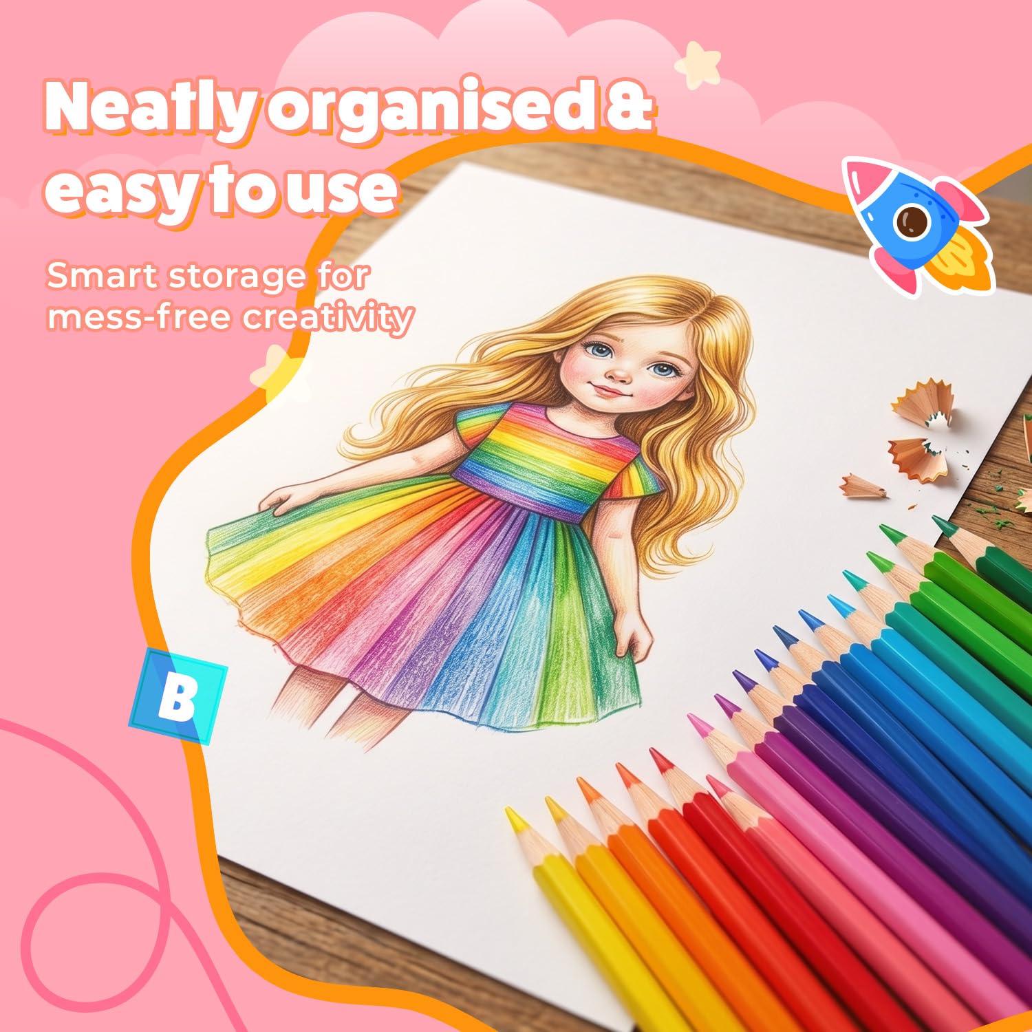 Lifelong Kids Art Set - 208 Pieces | Colour Set Kit & Drawing Kit for Kids with Crayons, Markers & Pencils | Art Set, Colouring & Drawing, Art Studio Box, Drawing Kit | Creative Gift for Children