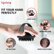 Lifelong Silicone Scalp Massager Shampoo Brush With Body Scrubber|Soft Silicone Hair Scrubber,Scalp Brush For Hair Growth & Dandruff Treatment|Wet Dry Hair Massager For All Hair Types