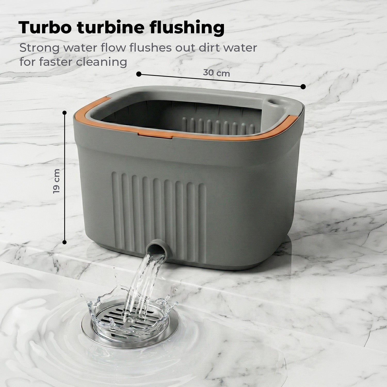 Lifelong Spin Mop for Home & Office Cleaning | Clean & Dirty Water Separation | 360° Rotary Dehydration Wringer | Floor Cleaning with 2 Microfiber Pads included | Cleans Wet & Dry Surfaces Efficiently