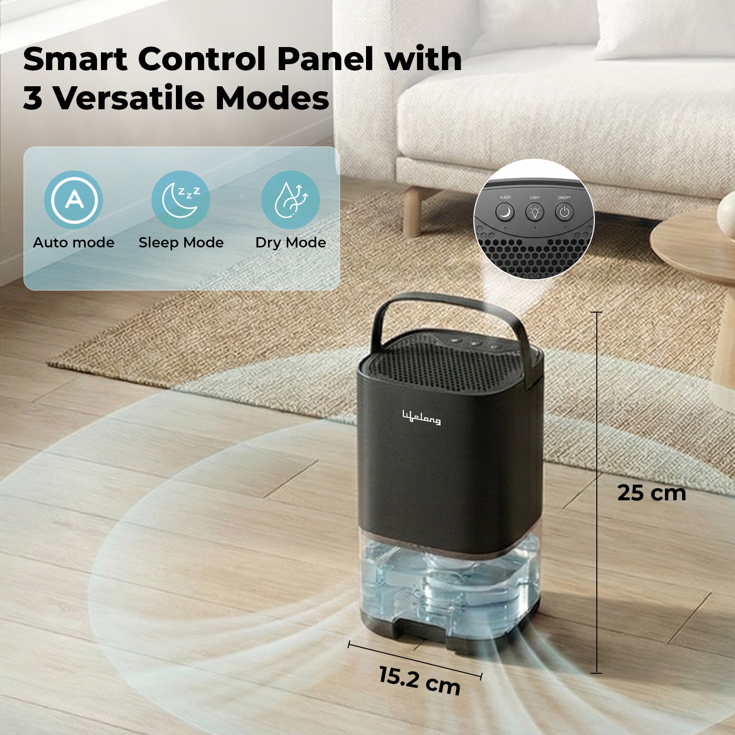 Lifelong Mini Dehumidifier - LLEDH07
