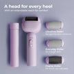 Lifelong PediGlide Luxe Electric Callus Remover for Feet | Waterproof Pedicure Machine with 3 Roller Heads, 2 Speeds, Type-C Charging & Focus Light