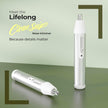 Lifelong Nose Hair Trimmer for Men & Women | Painless Battery-Operated Nose & Facial Hair Trimmer | Stainless Steel Blades | Easy-Clean | 40-Min Runtime (Silver)