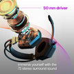 Vibez by Lifelong Gaming Headphones with Mic & Extra Bass