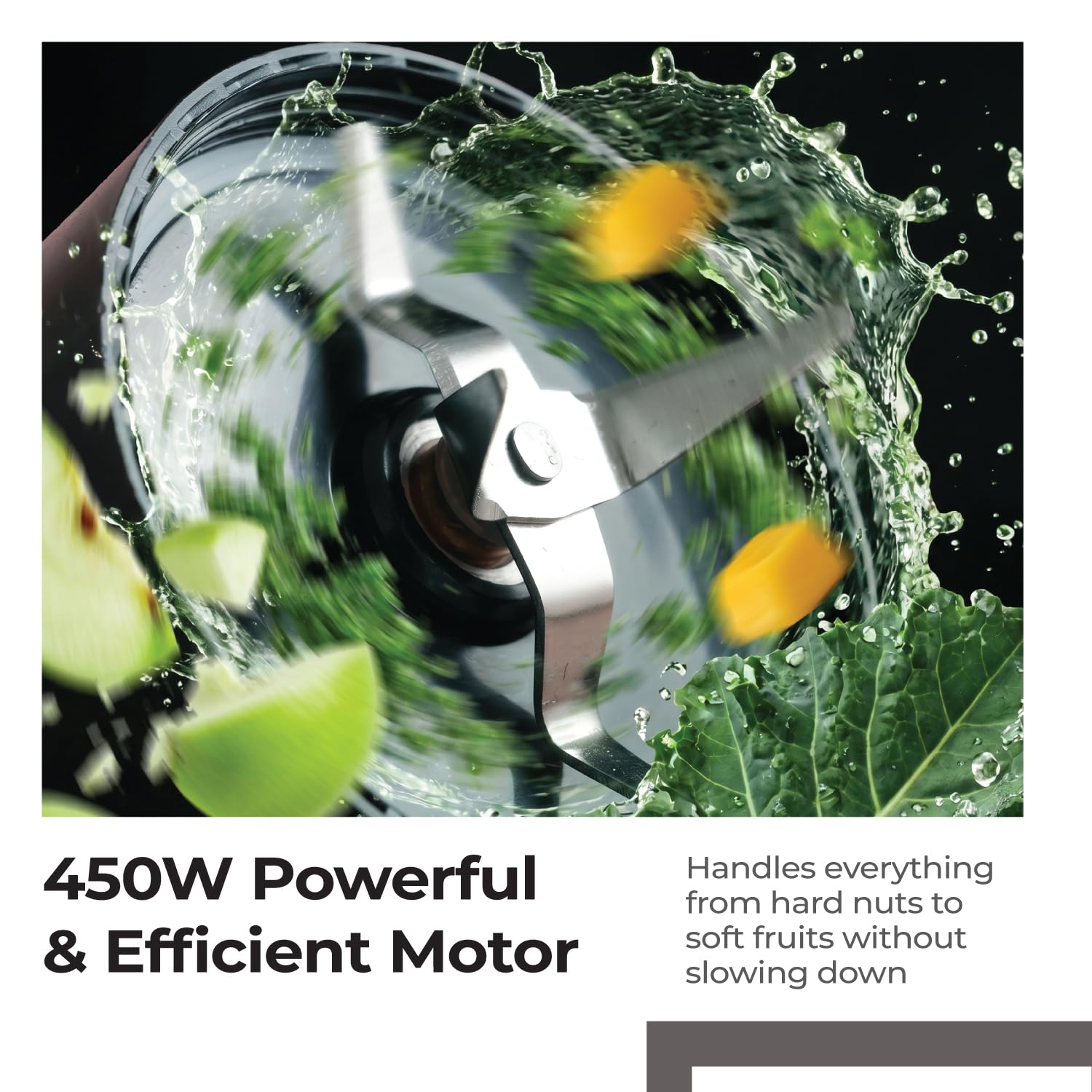 Lifelong Nutri Blender with 2 Jars (500ml & 300ml)| 450W Motor, 3 Speed with Pulse, Dual SS Blades(2-Leaf & 4-Leaf)
