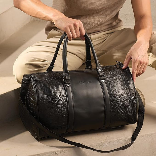 Lifelong Leatherette Weekender Duffle Bag – Stylish, Spacious & Carry-On Friendly
