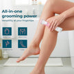 Lifelong Silken 2-in-1 Women’s Bikini & Body Trimmer | Waterproof Electric Trimmer & Manual Razor for Face, Legs & Underarms with Curve-Sensing Blades, 3 Refills, AA Battery