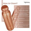 Lifelong 900 ml Copper Water Bottle | Natural alkaline water | Leakproof & Lightweight Design Boosts Immunity | Anti-Bacterial, BPA Free, Easy to Clean with Secure Cap for School, Travel, Gym & Work LLCBH02