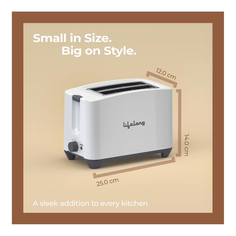 Lifelong LLPT09 2-Slice Pop-Up Toaster (White)