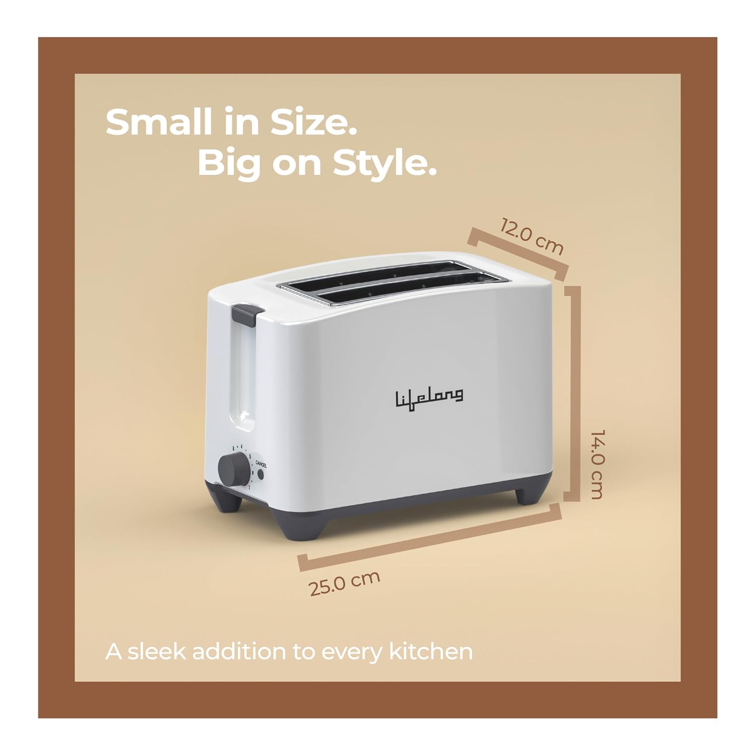 Lifelong LLPT09 2-Slice Pop-Up Toaster (White)