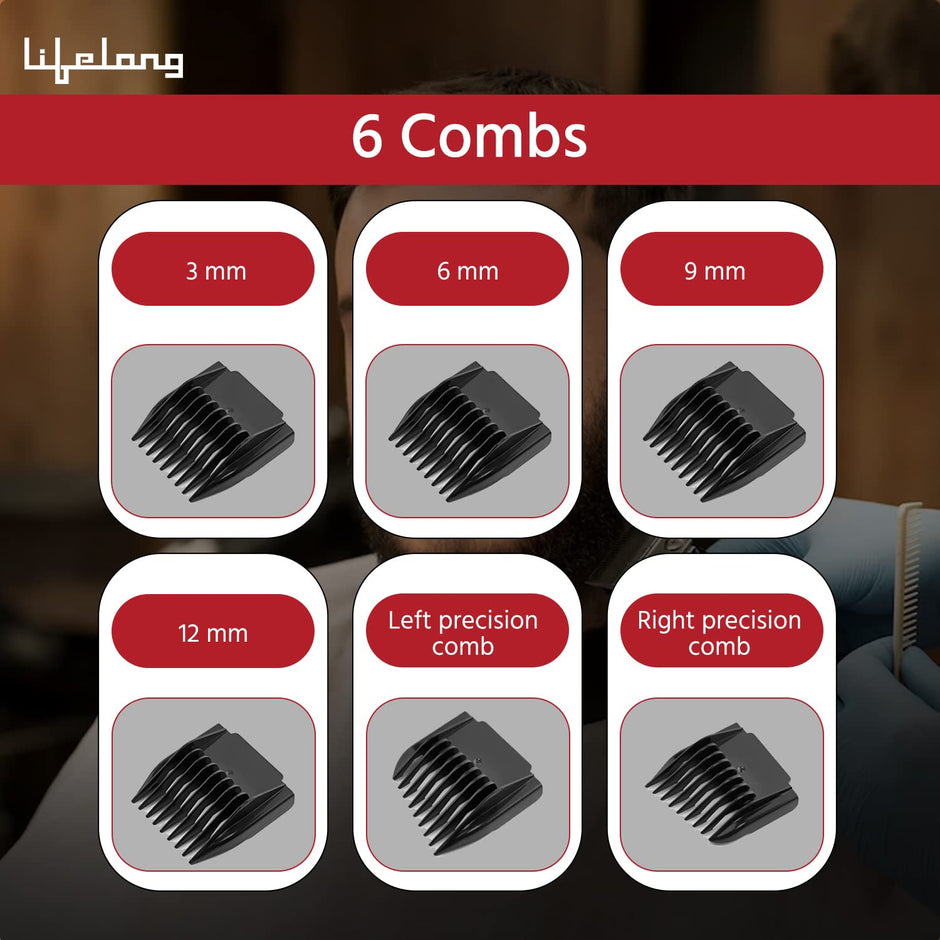 Lifelong Ace Pro Hair Clipper with Digital Display & 3Hr Runtime for Men