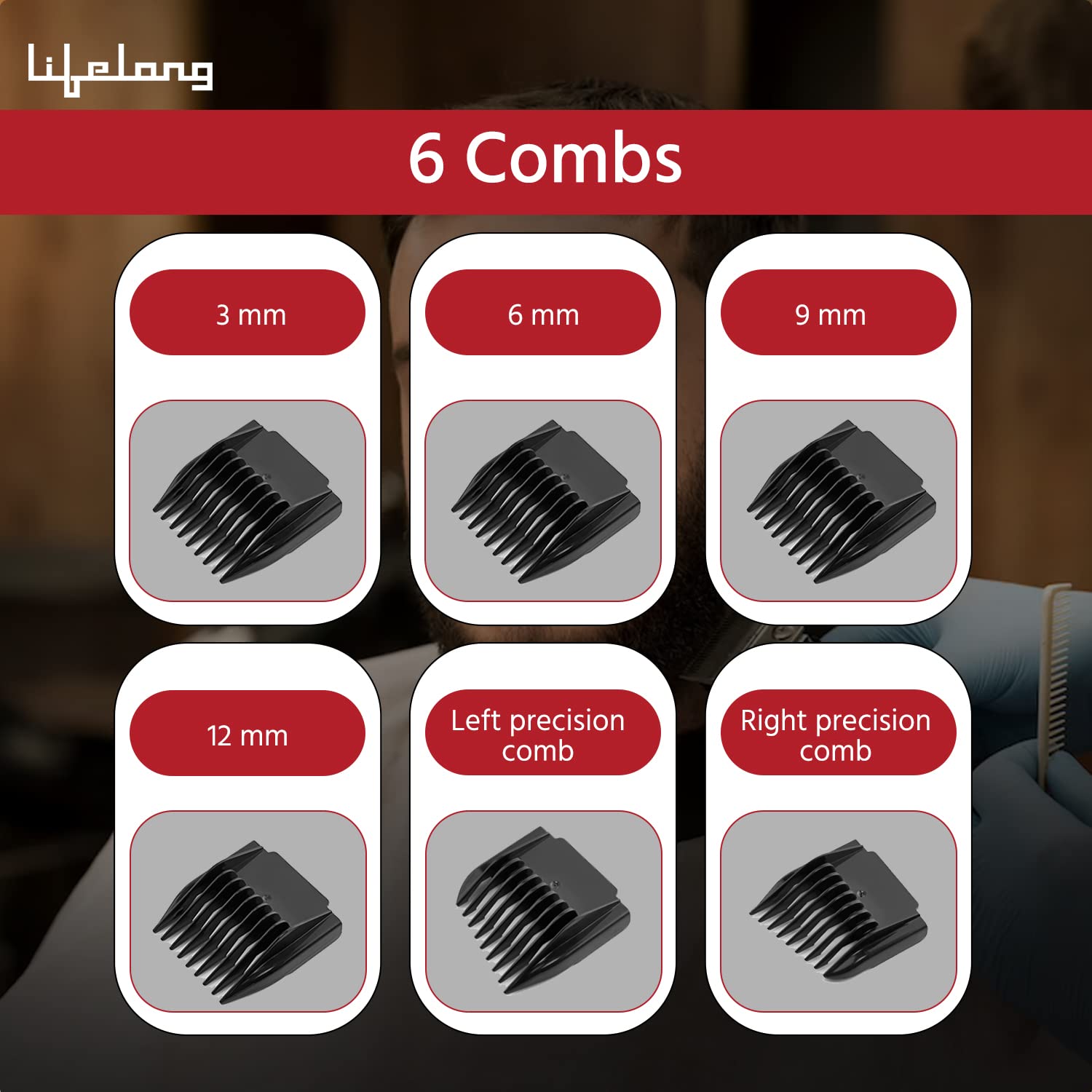 Lifelong Ace Pro Hair Clipper with Digital Display & 3Hr Runtime for Men