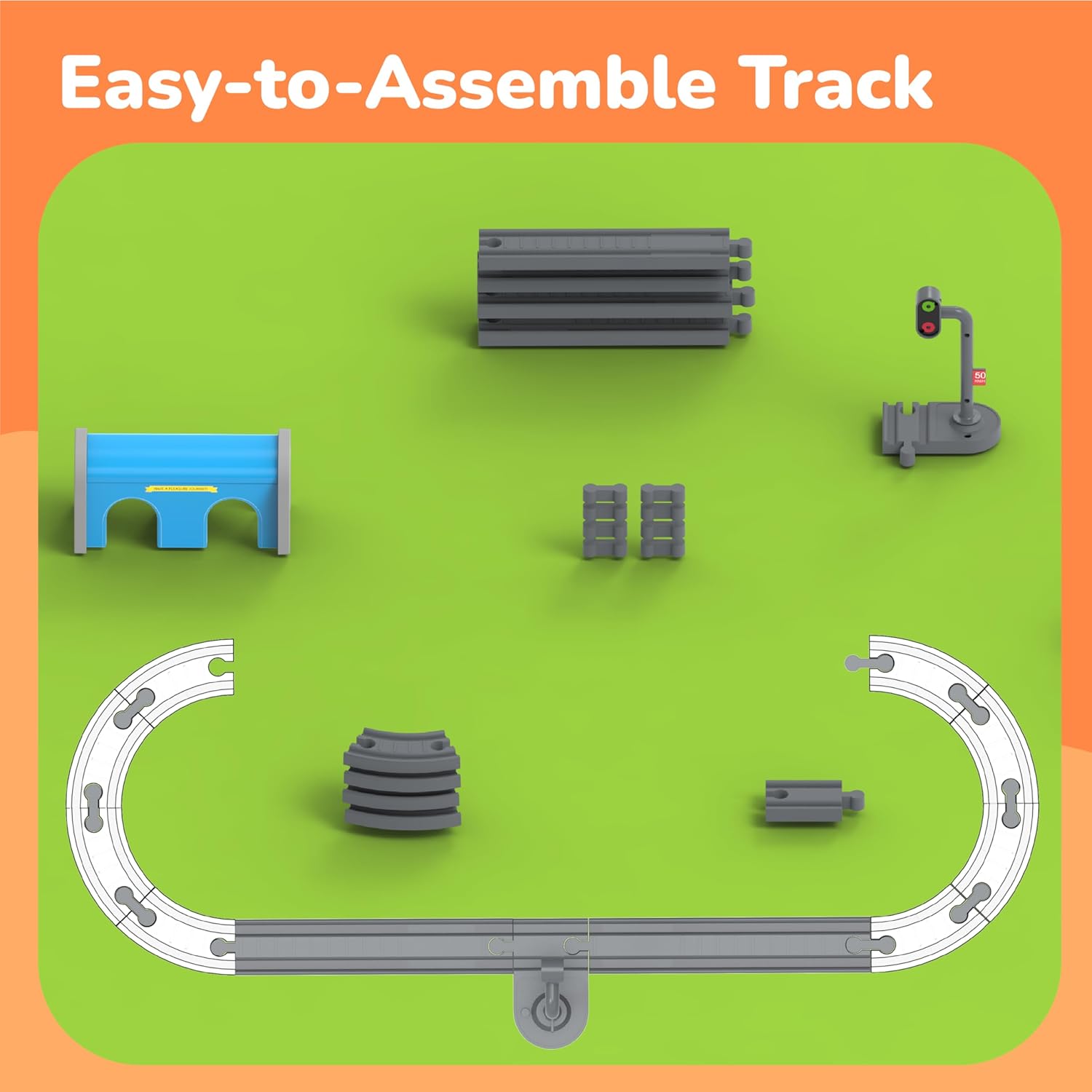 Lifelong Vande Bharat Electric Train Set with Lights, Sounds & DIY Track Play