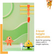 Lifelong Kids Scooter with LED Wheels – Adjustable Height, Tilt Steering (Yellow)