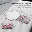 Lifelong Cuppy Portable Diaper Changing Mat for Baby | Waterproof Foldable Travel Mat with Wet Wipes Pocket | Machine Washable Massage & Diaper Change Mat