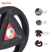 Lifelong Olympic Rubber Weight Plates Pair 2.5kg x 2 for Home Gym (LLOBRP01)