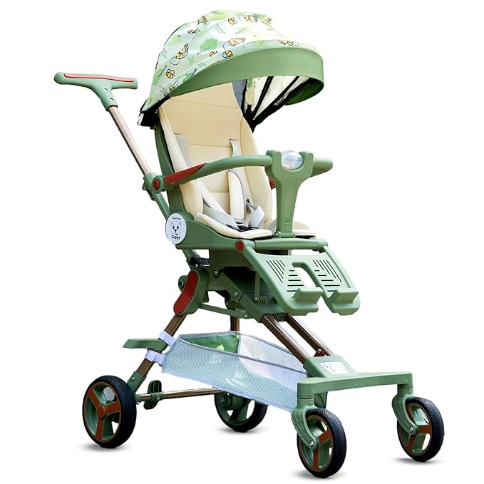 Lifelong Cuppy Baby Stroller 0-36 Months | 360° Rotating Seat, Safety Certified Lightweight Stroller | Easy Fold, Reclining Positions & Soft Cushion Seat for Travel & Everyday Use