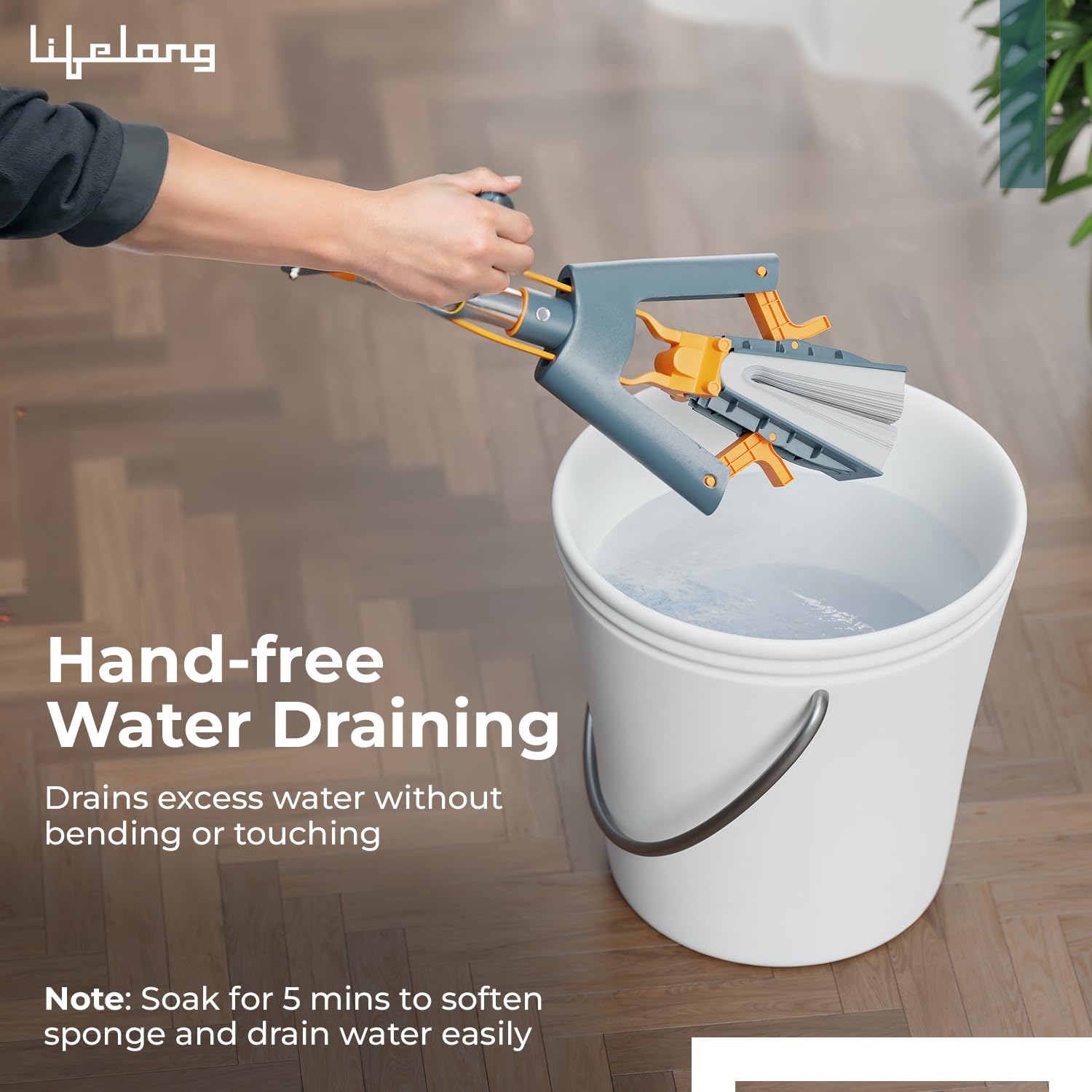 Lifelong PVA Sponge Mop for Floor Cleaning