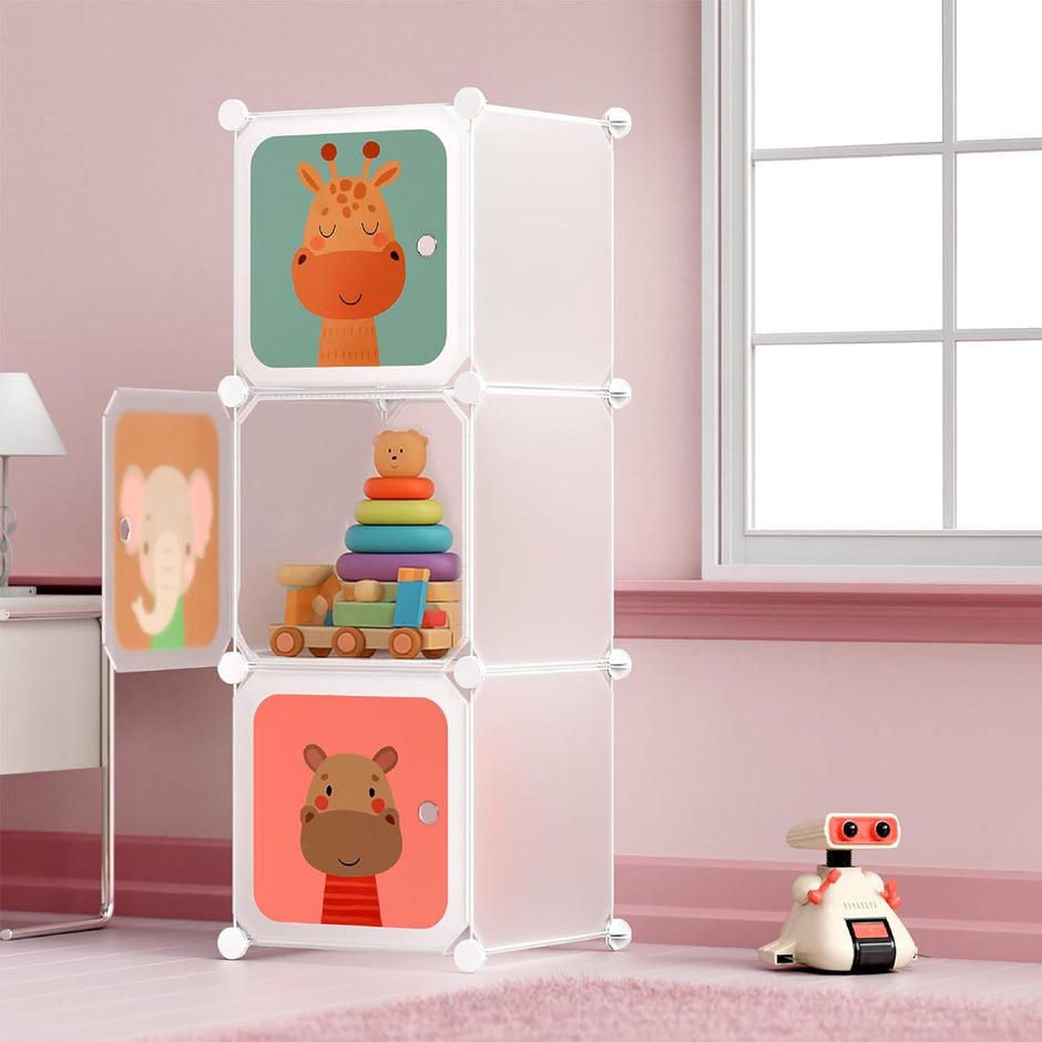 Lifelong DIY Storage Cabinet Almirah | 3 Racks for Organized Storage