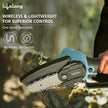 Lifelong Cordless Mini Chainsaw – 21V Battery Powered One-Hand Chainsaw for Wood Cutting, Tree Trimming & Gardening (Lightweight, Portable)