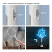 Lifelong 2-in-1 Foldable Electric Mosquito Racket – Rechargeable 1200mAh Bat with UV Light Trap, Type-C Charging & Base Stand