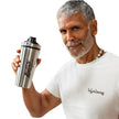Lifelong Steel Gym Shaker Bottle | Stainless Steel Protein Shaker | 100% Leakproof Sipper Bottle | Pre Workout Shaker with Measurement Markings | Protein Shake Mixer Bottle | 750 ml Silver Stainless Steel Shaker