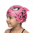 Lifelong Waterproof Silicone Swim Cap for Kids | Adjustable Swim Cap for Boys & Girls | Comfortable Fit for Swimming Pool | Easy-to-Wear Kids Swimming Accessories (Pink)
