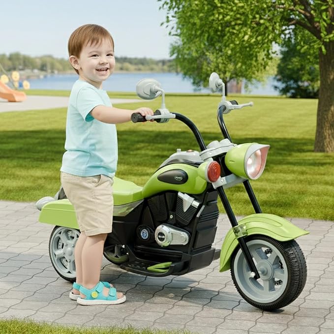 Lifelong Royal Electric Ride-On Bike for Kids – Rechargeable 3-Wheel Motorbike with Light & Music, 1–6 Years