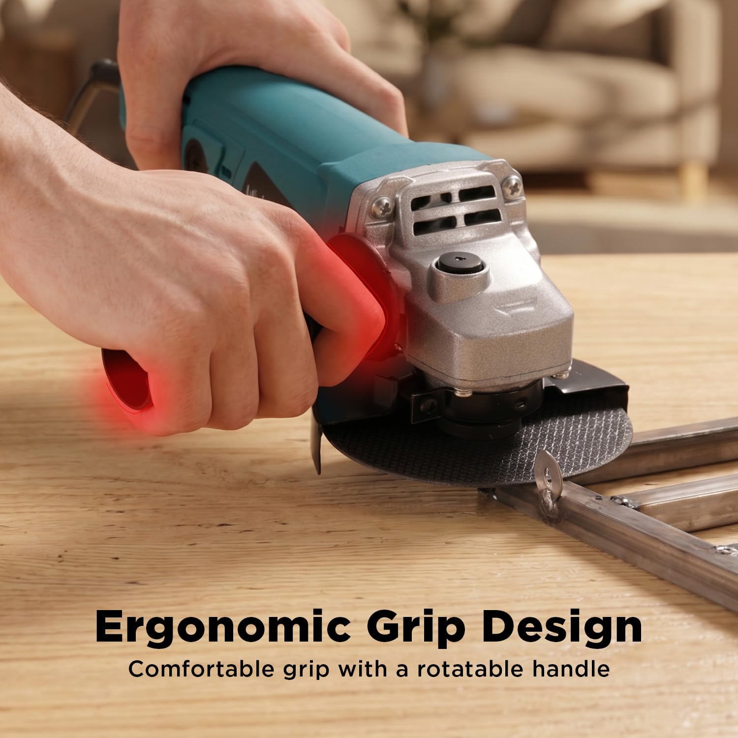 Lifelong 850W Angle Grinder Machine | Electric Grinder | Metal Cutting Machine | 100mm