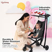 Lifelong Cuppy Baby Stroller | Lightweight Foldable Travel Pram for Kids | Cabin-Friendly with 5-Point Safety Harness, Adjustable Canopy & Storage Basket (20kg Capacity)