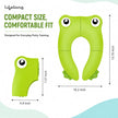 Lifelong Cuppy Foldable Baby Toilet Training Seat 1+ Yrs, Portable Travel Potty, Non-Slip Grip – Green