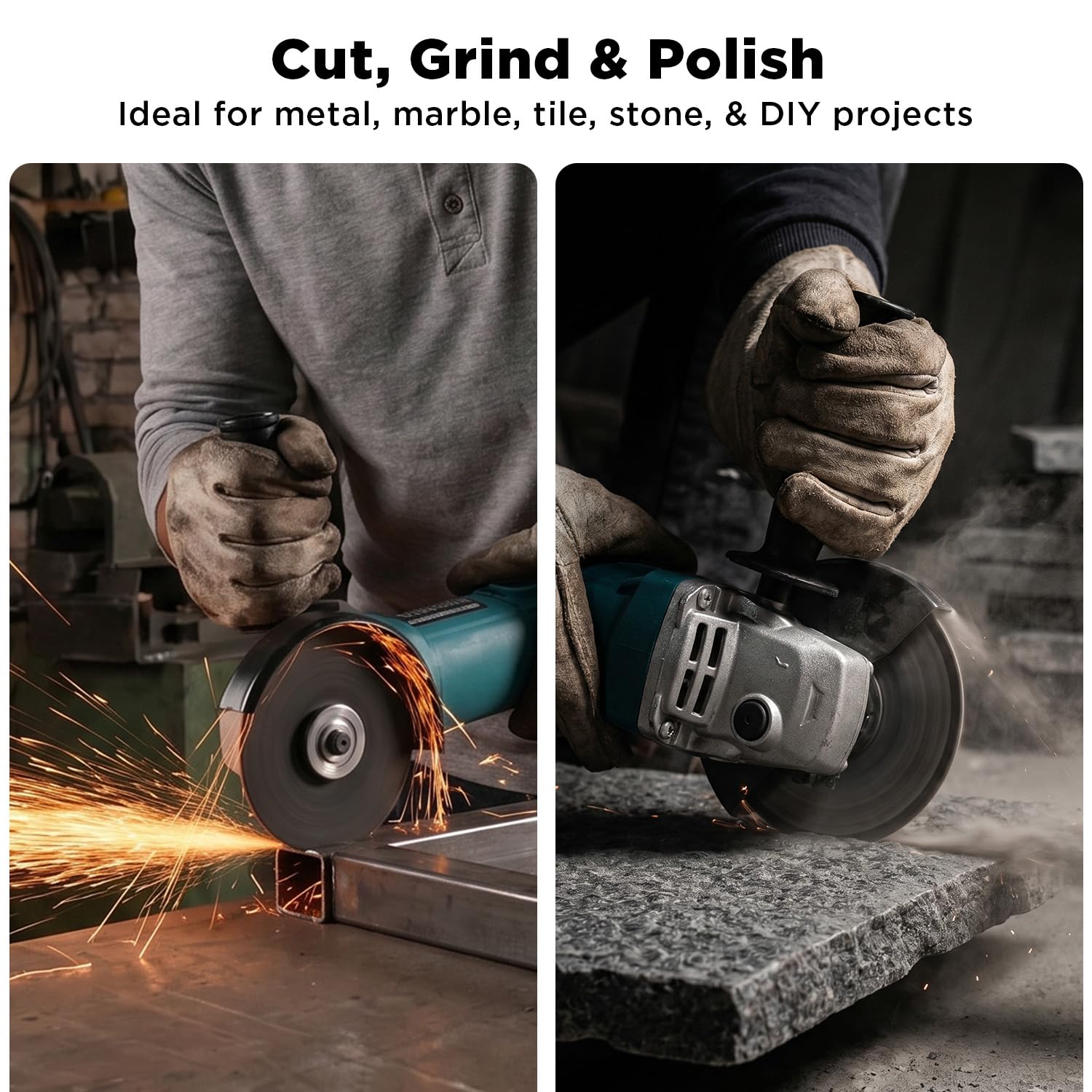 Lifelong 850W Angle Grinder Machine | Electric Grinder | Metal Cutting Machine | 100mm
