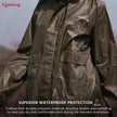 Lifelong Raincoat for Women - Lightweight Waterproof Raincoat with Adjustable Hood