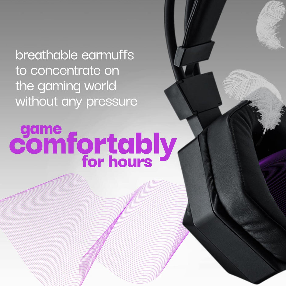 Vibez by Lifelong Gaming Headphones with Mic & Extra Bass