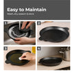 Lifelong Cast Iron Frying Pan for Cooking with Handle | Pre-Seasoned Appam Pan | Large Non-Toxic Cookware, Non-Stick & Teflon Free, Durable for Easy Cooking & Cleaning | Gas & Induction Stove-Friendly