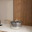 Lifelong TriPly 16 cm Sauce Pan for Cooking, 1.5 litres with Glass Lid