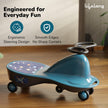 Lifelong Cuppy Swing Car for Kids (2–5 Years) – Twist & Turn Ride-On Toy, Sturdy Push Ride with 50kg+ Capacity, Indoor & Outdoor Use, DIY Sticker
