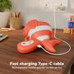 Lifelong Cuppy Rechargeable Clown Fish Bubble Gun with Lights & Bubble Solution