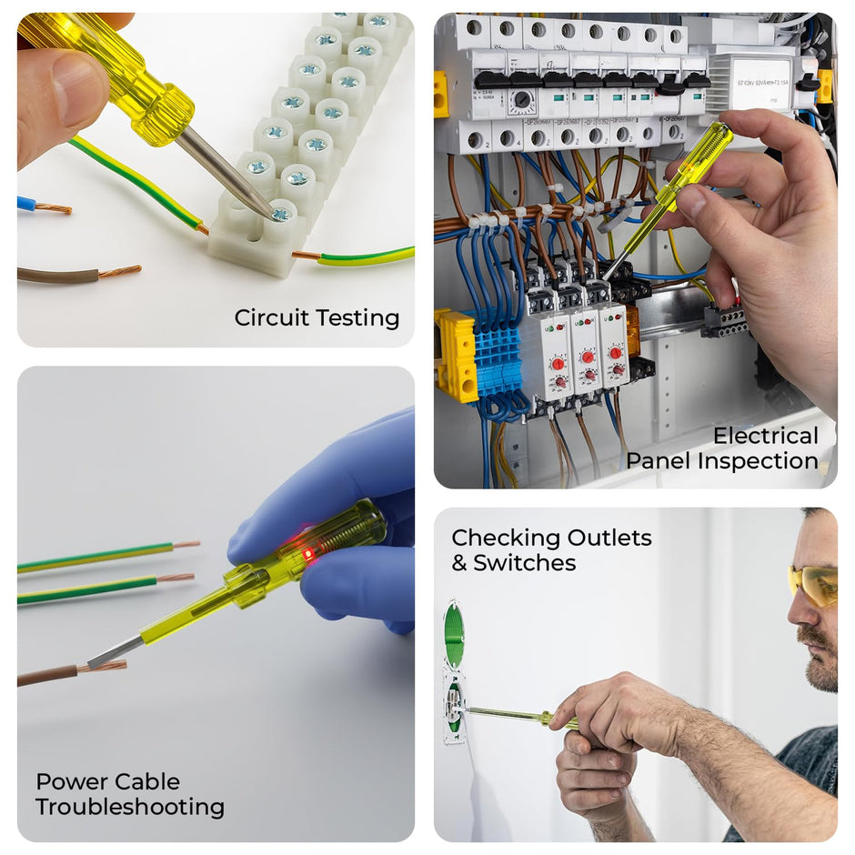 Lifelong Spark Detecting 2-in-1 Screwdriver 5mm | Voltage Tester & Flat Head